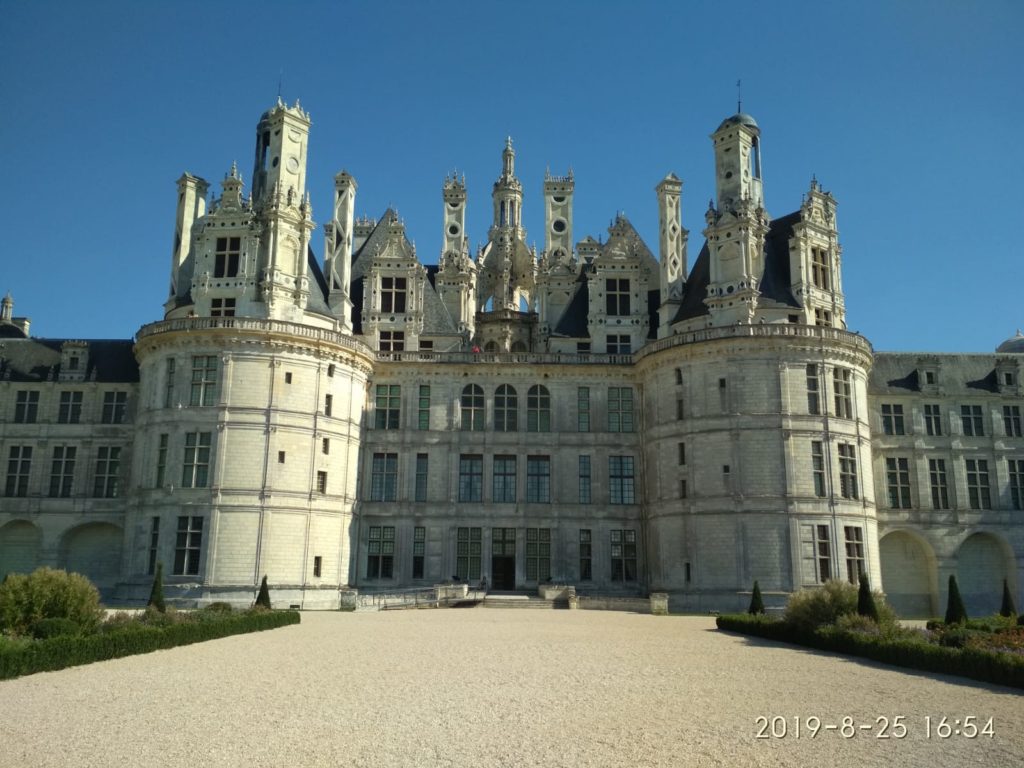 Fachada de uno de los castillos del Loira