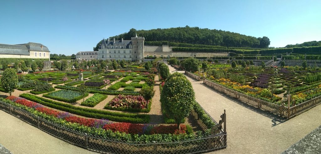 Jardín de uno de los castillos del Loira