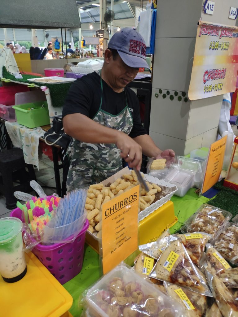 Vendedor de churros en Brunéi
