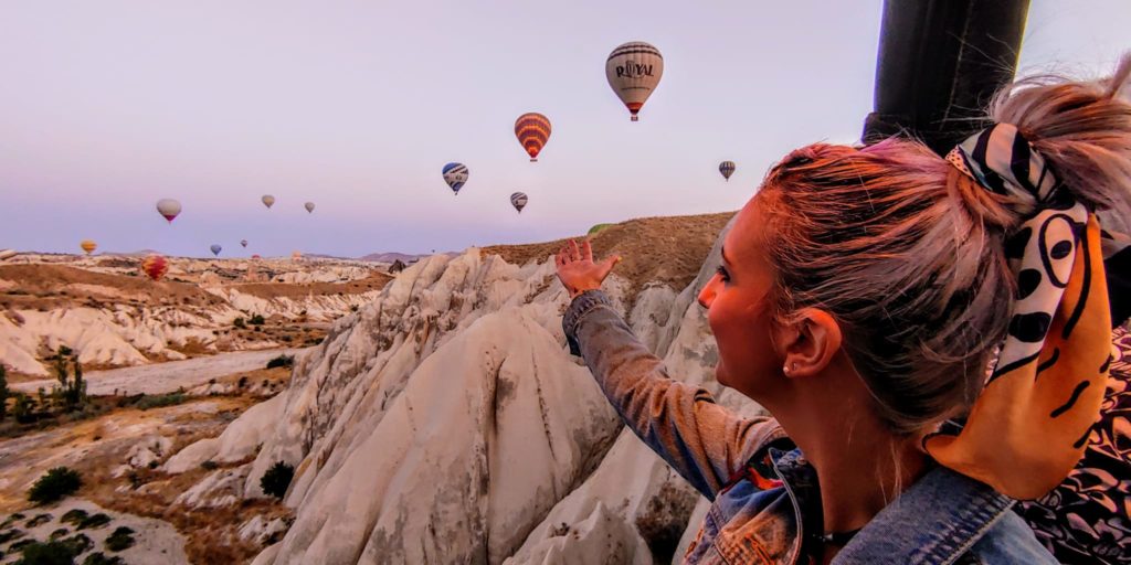 Globos aerostáticos de Capadocia, Turquia, octubre 2020