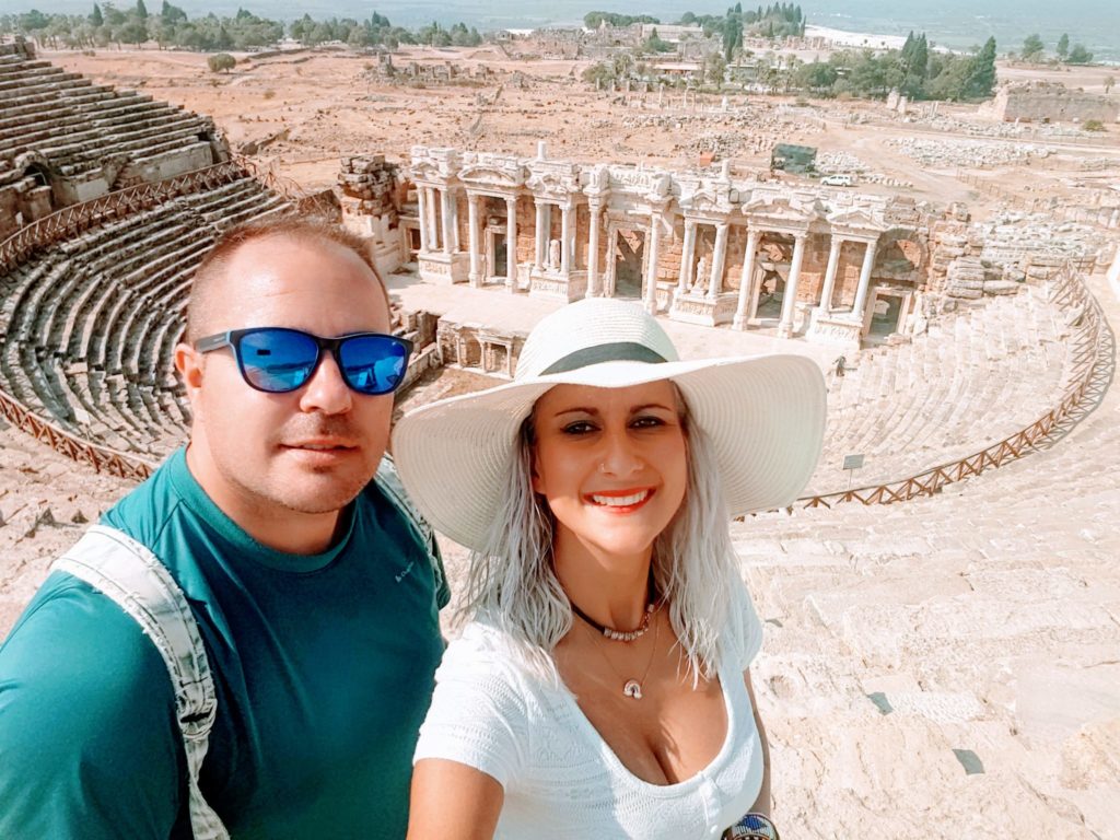 El teatro romano de Hierapolis, Pamukkale, Turquia octubre 2020