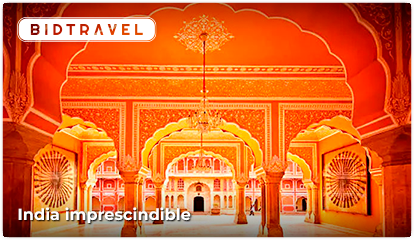 Imagen de un palacio en la India