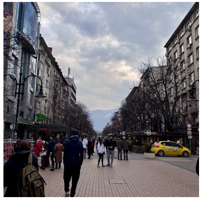 Paseando por la calle de Vithosa, en Sofía