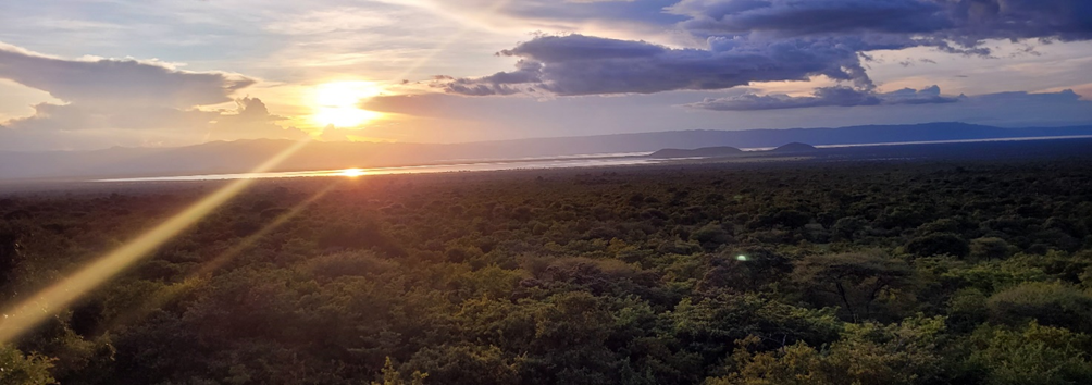 Vistas desde Maweninga Camp en Tanzania.