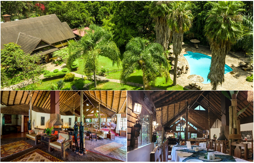 Vistas del Arumeru River Lodge en Tanzania