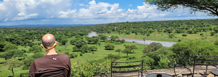 Vistas desde Tarangire Safari Lodge. Viaje a Tanzania